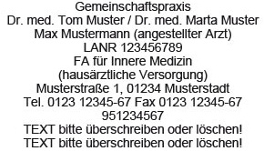 Colop Classic Line 2800 Arztstempel individueller Text 11-zeilig SCHWARZ